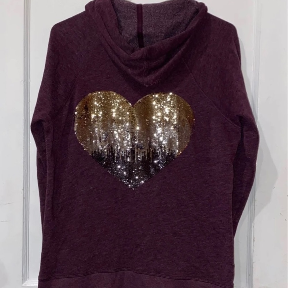 Victoria Secret Zip-Up hoodie heart
